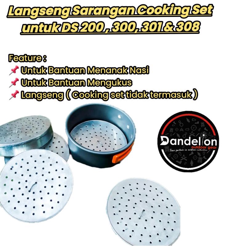 Langseng Langsang Sarangan Cooking Set untuk DS 200, Ds 300, Ds 301 & Ds 308