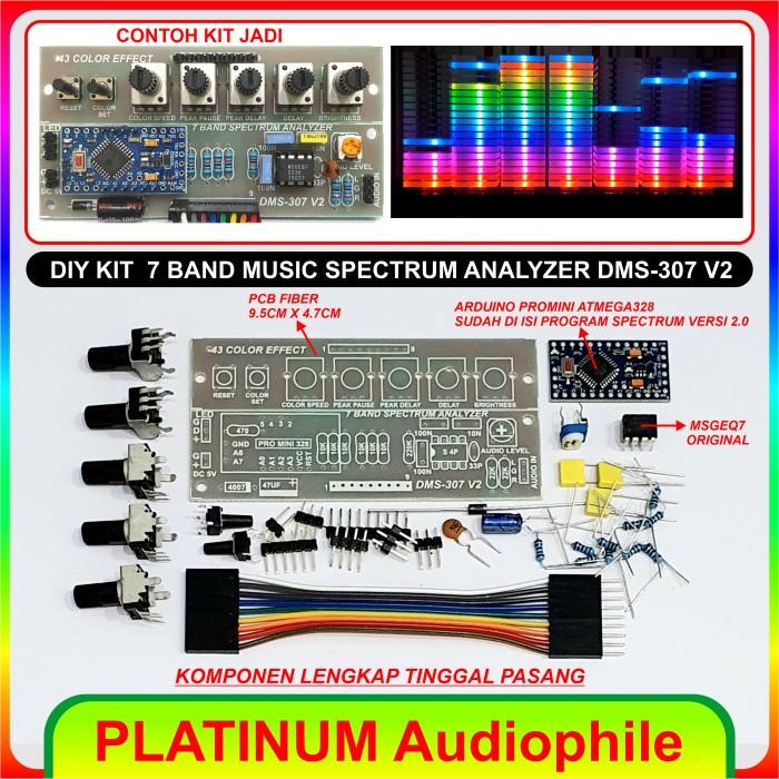 Best Seller Rgb Music Spectrum Analyzer Diy Kit 7 Band Dms-307 V.2