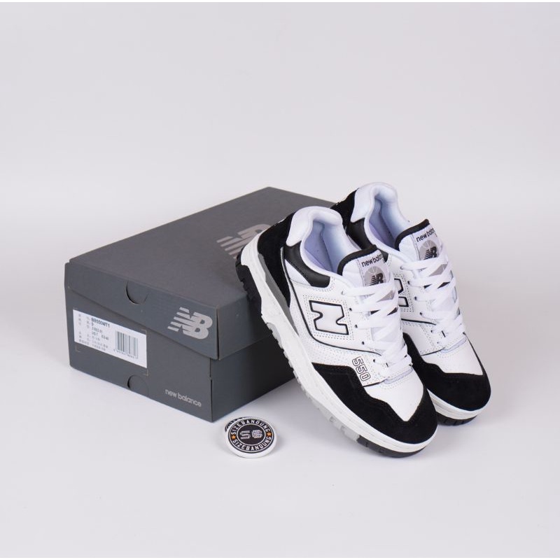 Sepatu New Balance 550 White Black Rain Cloud