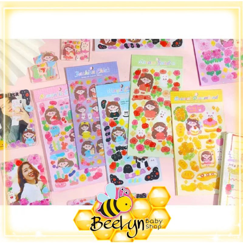 BEELYN - sticker 006 DIY stiker lucu hias buku diary