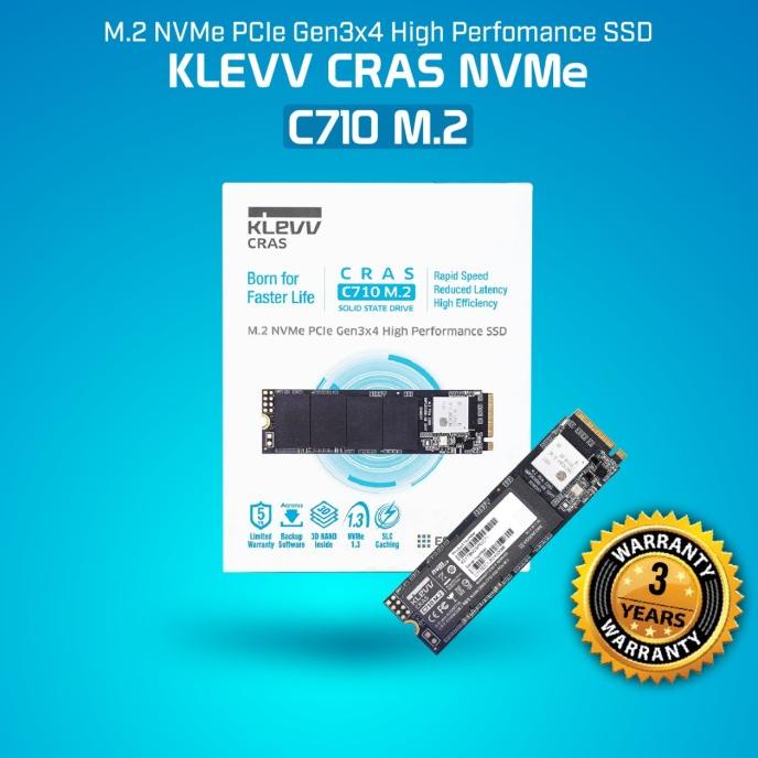 Klevv Ssd M2 Nvme C710 Crass 256Gb/512Gb/1Tb Original