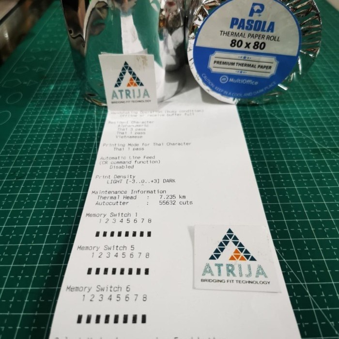 

Aurealiamall (1 Box= 50 Roll) Kertas Thermal Struk Kasir 80 X 80 . Pasola 80X80