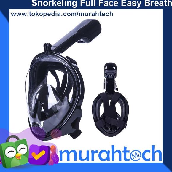 Snorkel Full Face / Snorkeling Full Face / Diving Mask Easy Breath