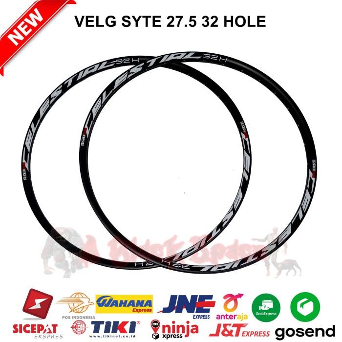 Terlaris Rims Rim Velg Sepeda Sepasang 27.5 Syte Celestial 32 H Double Wall