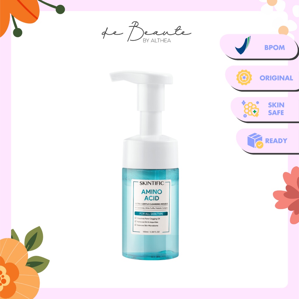 [BPOM] Skintific Amino Acid Ultra Gentle Cleansing Mousse 100ml Pembersih Wajah Facial Cleanser Face Wash Foam Cleanser