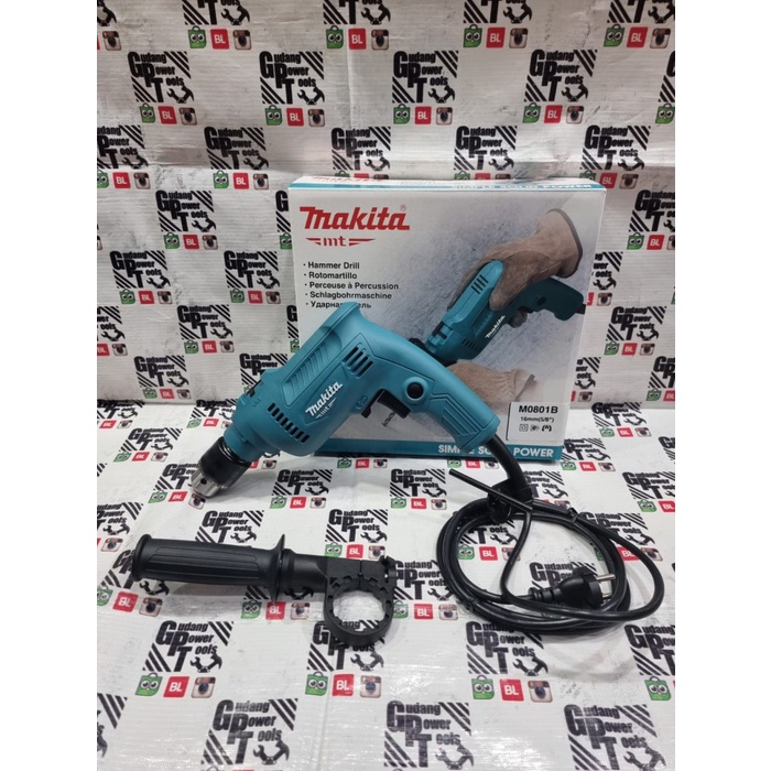 Mesin Bor Tangan Bor Besi Beton Kayu Tembok Maktec MT80B