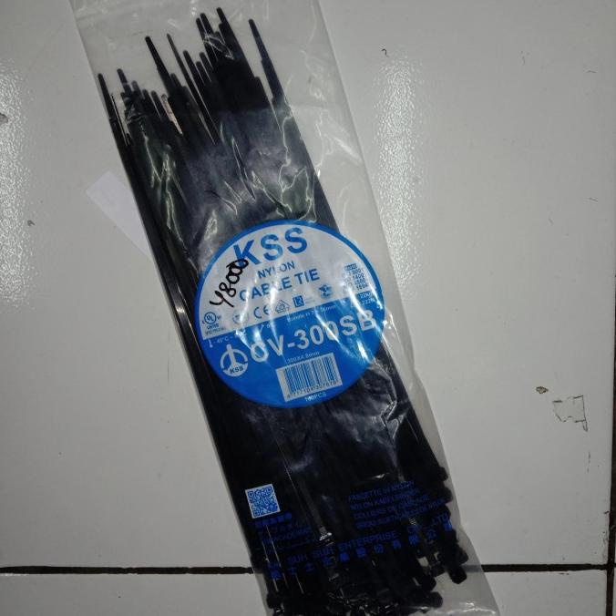 

Kabel Ties 30cm CV-300S CV-300SB CABLE TIE NYLON per 1pcs pcmelektrob9090 dijamin