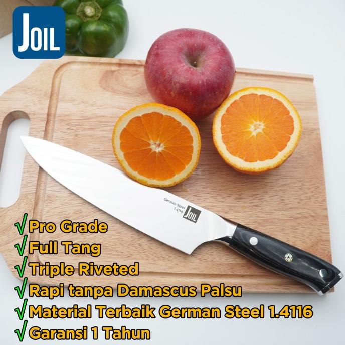 Pisau Dapur Super Tajam Chef Knife Stainless Steel Baja - Joil