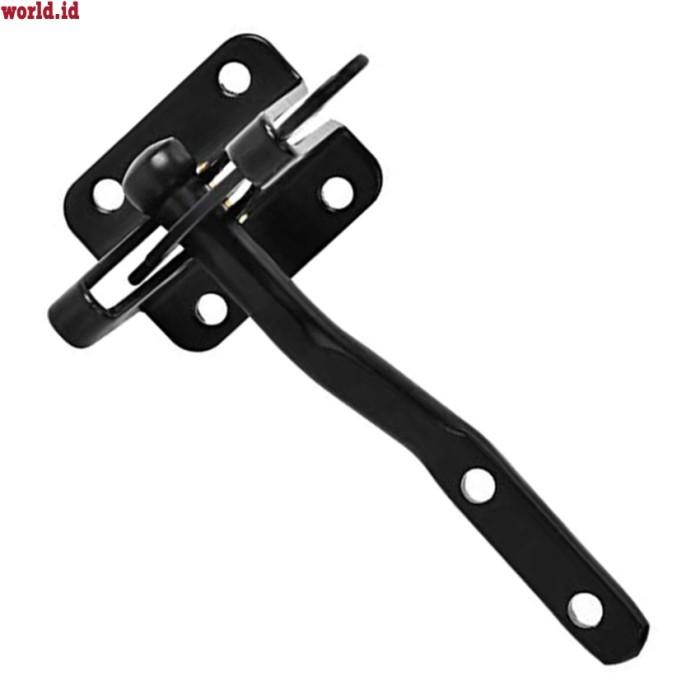 Grendel Kunci Selot Otomatis Warna Hitam Untuk Pagar Kayu