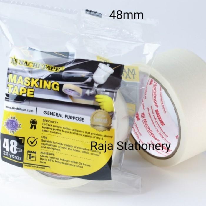 

Masking Tape Nachi 24Mm 48Mm Lakban Kertas Nachi 24Mm 1 Inch [Dus]
