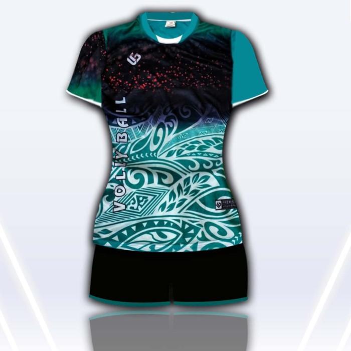 Koli Terbaru Setelan Volly Cewe Full Printing Baju Voli Cewek Full Printing