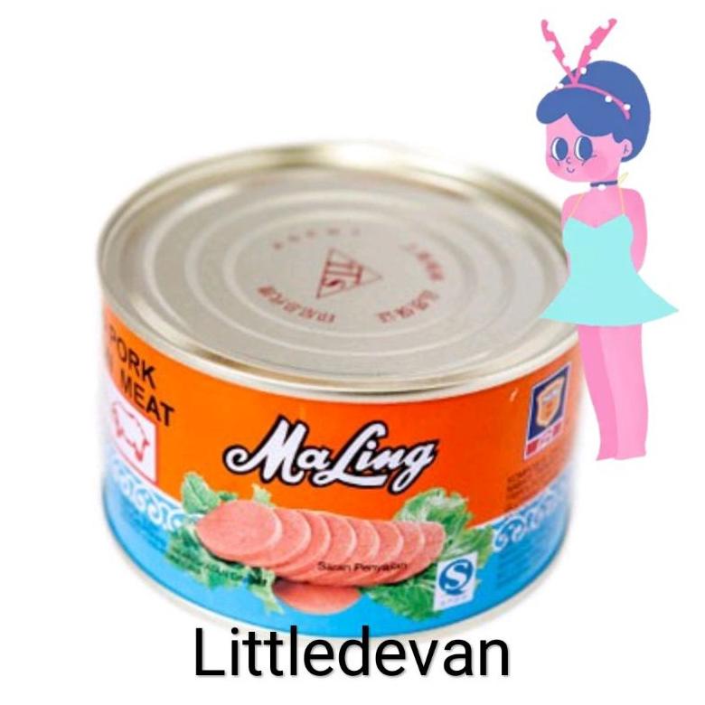 

murah!! kaleng ham ma ling maling TTS 397gr besar pork non halal Best Seller