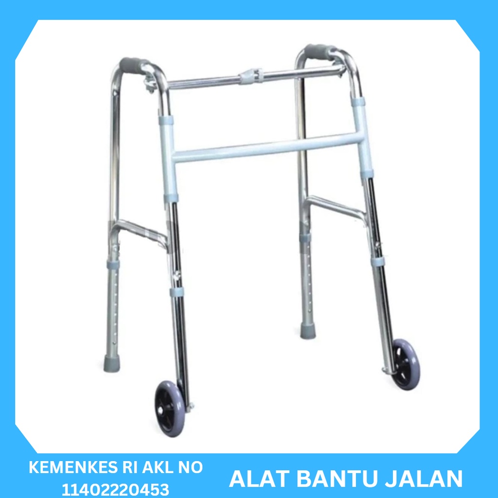 WALKER LANSIA RODA / WALKER LANSIA STANDAR TANPA RODA  / TONGKAT JALAN WALKER LANSIA RODA