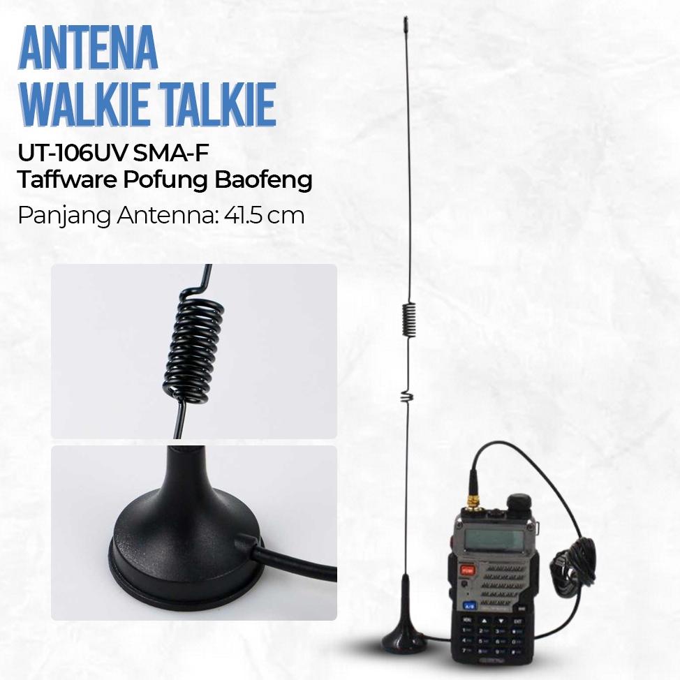 Sale [ Cod ] - Antena Ht Baofeng Walkie Talkie Antena Ut-106Uv Sma-F Taffware Pofung Baofeng Bf-Uv5R