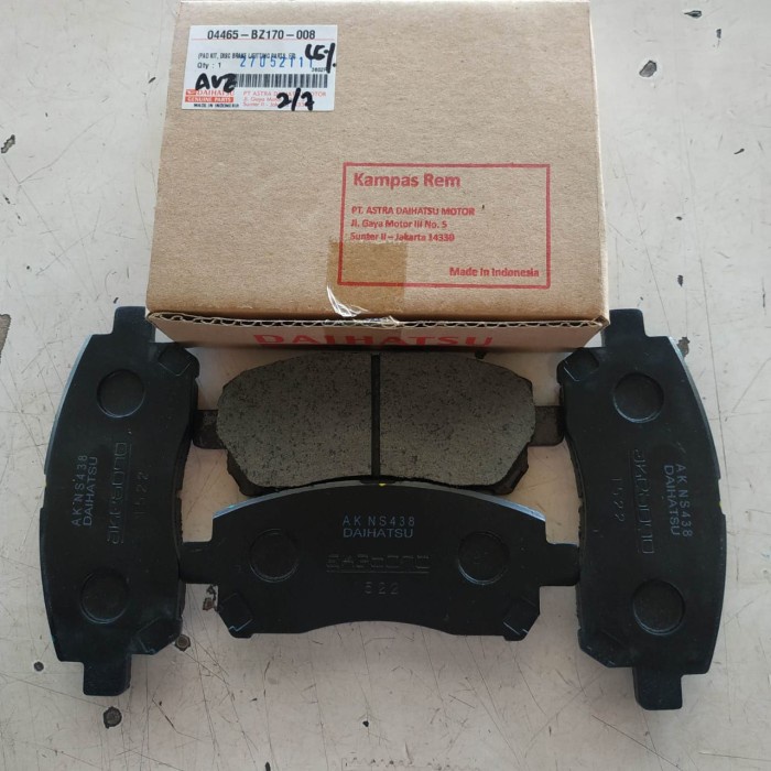 Brakepad kampas rem depan avanza xenia terios rush 04465-BZ170