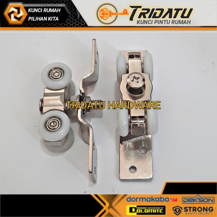 Terlaris Roda Rel Pintu Geser Twin Original Roda Husky Premium Roda Sliding