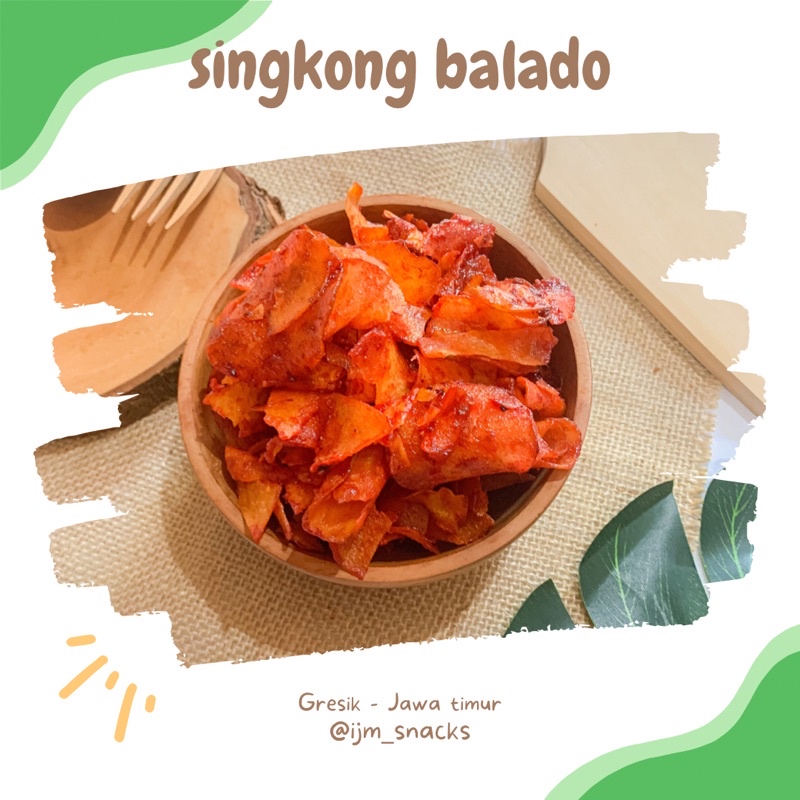 

Keripik Singkong Balado 250gr / keripik singkong pedas / singkong balado / keripik pedas / keripik kiloan