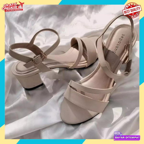 Highils Terbaru Mewah Sandal Cewek Hak Tinggi Haighils Untuk Nikah Heels Wanita Kondangan Sandal Ber