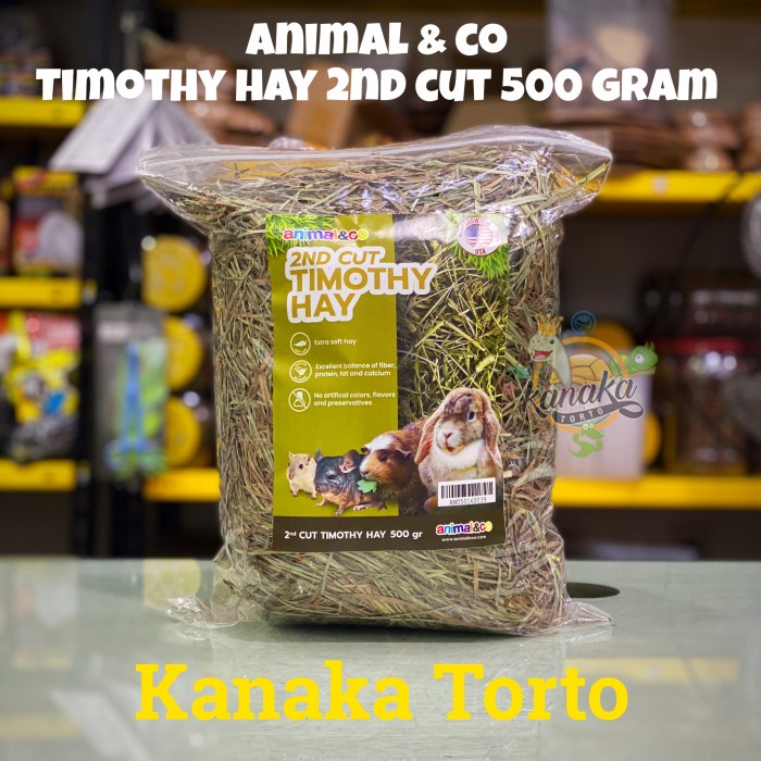 

Animal & Co Timothy Hay 2Nd Cut 500 Gram Makanan Kelinci Rumput Hay