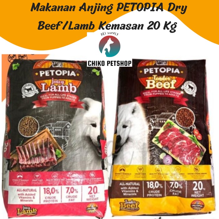 

Makanan Anjing Petopia Dog Food All Life Stage 20Kg - All Varian