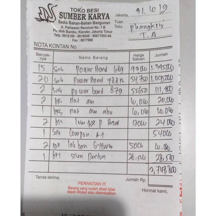 

Nota Phangkristianto 31 Oktober 2019