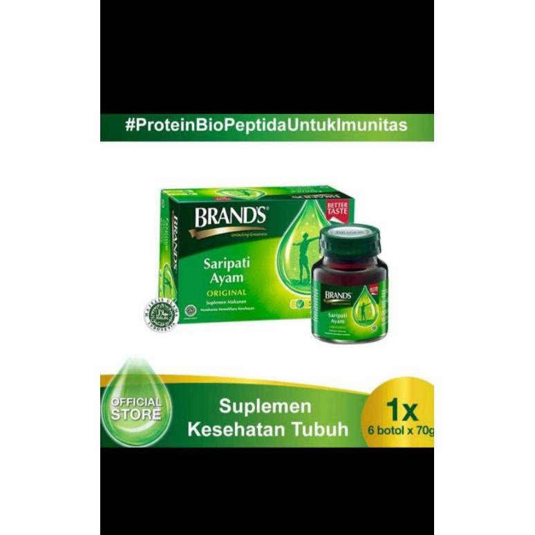 

Brand's Saripati Ayam Original 70gr isi6 botol Best Seller