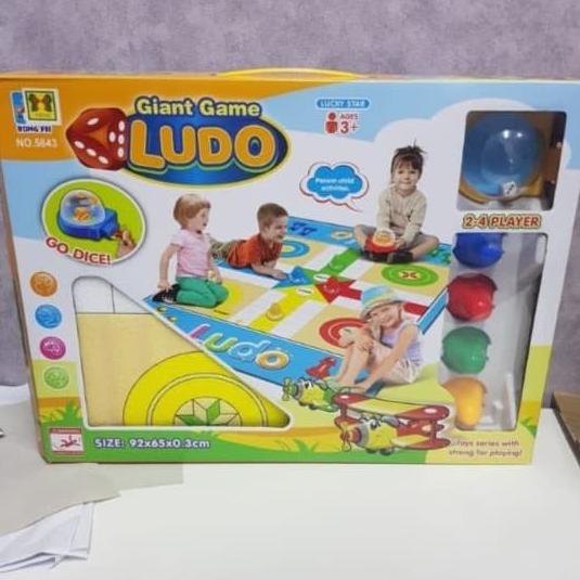 MAINAN EDUKATIF ANAK LUDO KARPET UKURAN BESAR