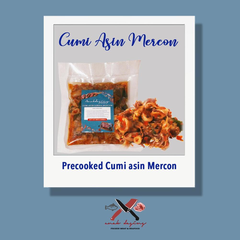 

Cumi Asin Sambal Mercon - Precooked / sambal cumi / cumi asin / sambal cumi asin Best Seller