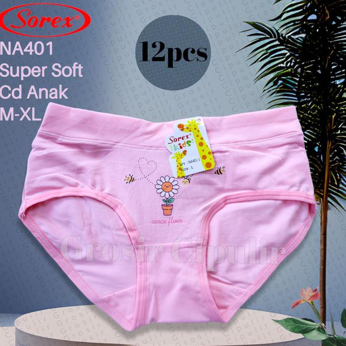 Sorex Kids NA401 Celana dalam Lusinan - Cd anak perempuan super soft
