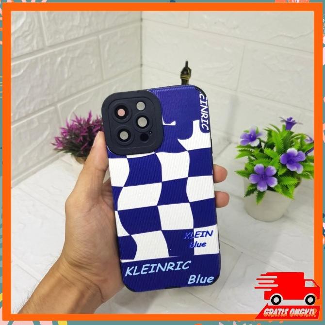 Soft Case Blue Plaid Pattern Klein Untuk Iphone 7 Plus - 11 Pro Max