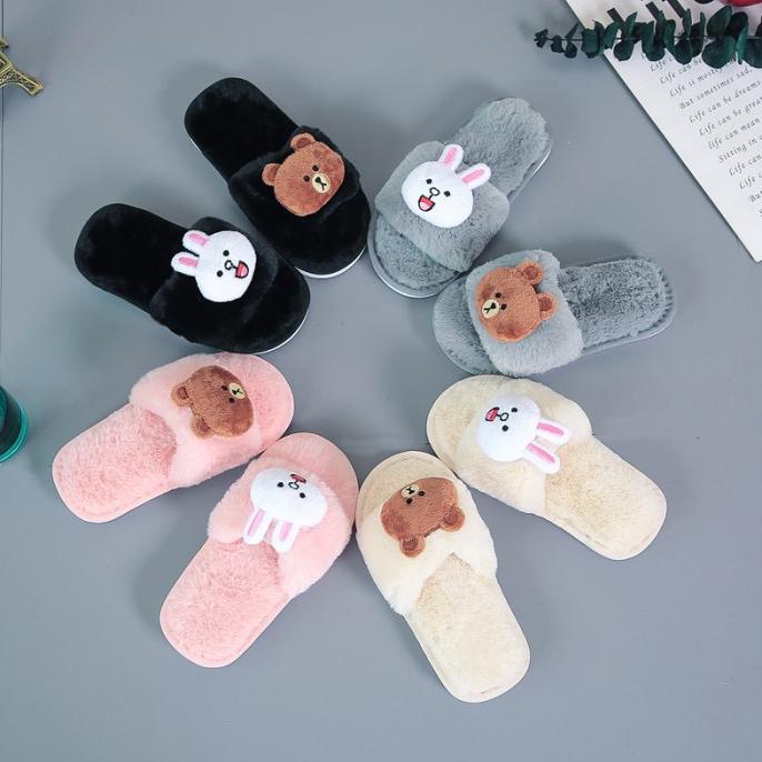 Sandal Anak Rumah Indoor Sandal Couple Import Anak Unisex Lucu Empuk 3