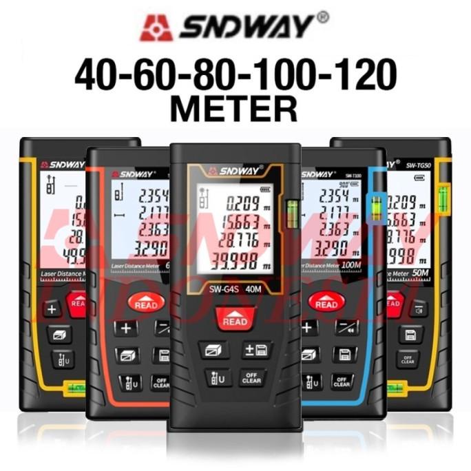 SNDWAY Meteran Laser Digital Distance 100 Meter