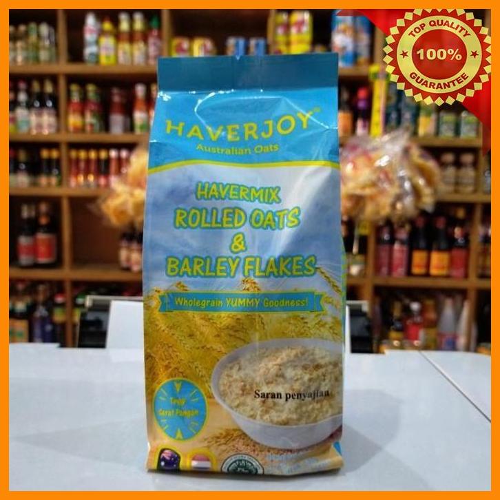 

(SUHA) HAVERJOY HAVERMIX ROLLED OAT & BARLEY FLAKES 500GR (BIRU)