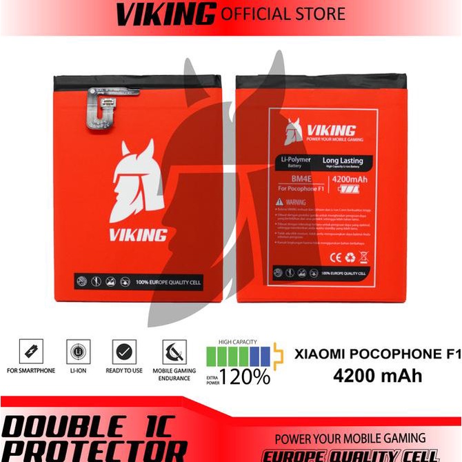 BATERAI VIKING POCOPHONE F1 BM4E DOUBLE POWER