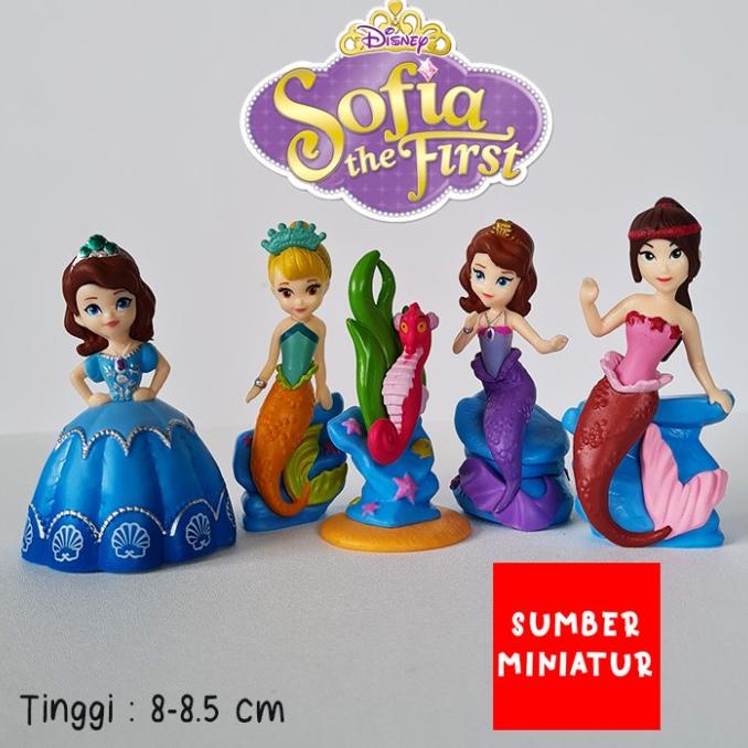 Set Figure Topper Kue Sofia the First Mermaid Rescue isi 5 pcs nov02
