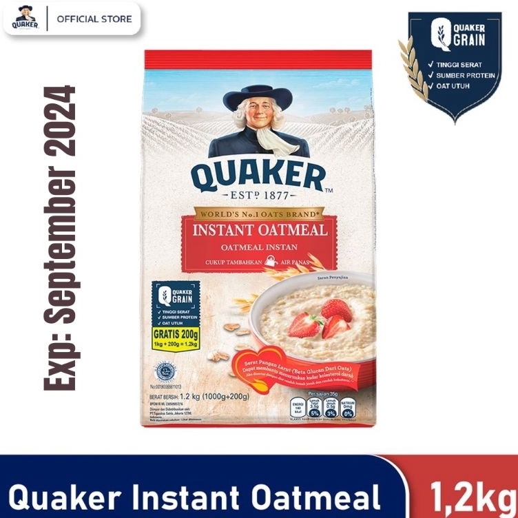 

Model Baru Quaker Instant Oatmeal 1200gr Sale