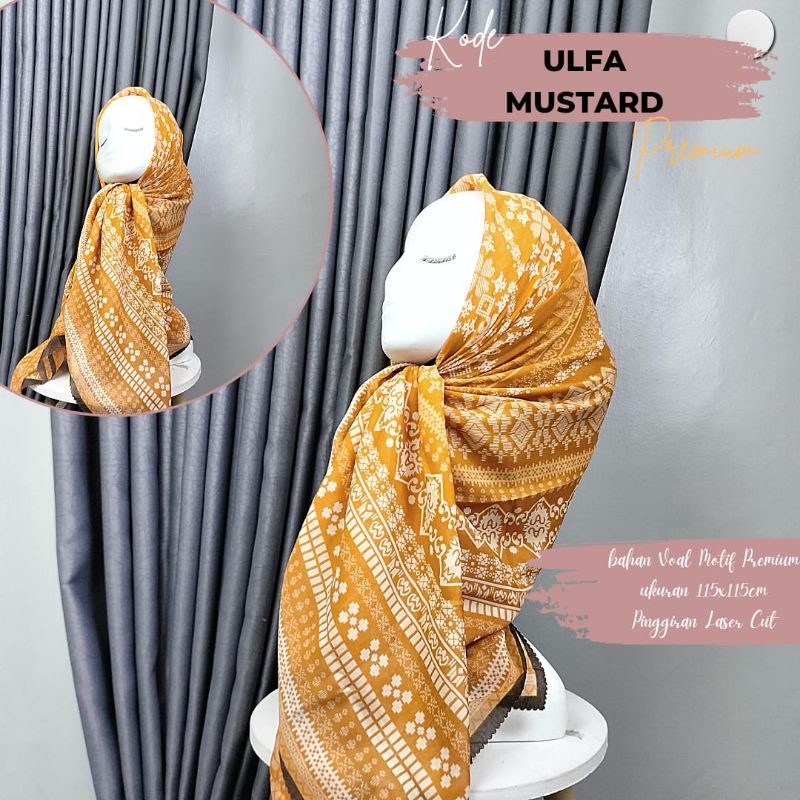 Elzahra hijab murah segiempat style Ulfa