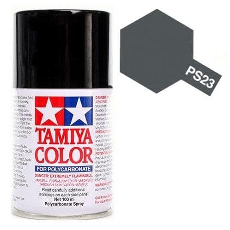 TAMIYA POLYCARBONATE PS-23 GUN METAL SPRAY PAINT