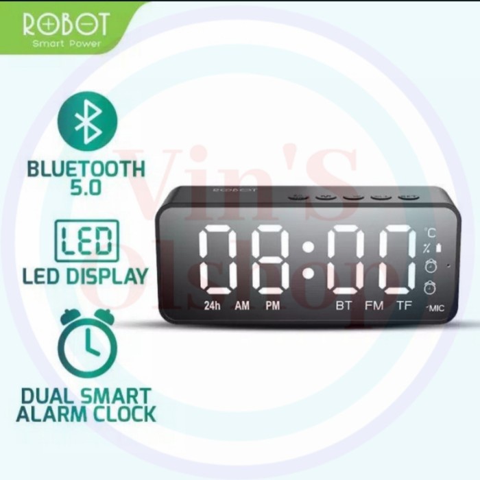 Speaker Bluetooth Robot RB150 / Jam Digital Speaker Bluetooth Resmi