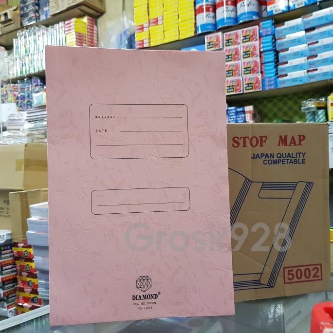 Stopmap / Map Folder Folio Diamond 500 Merah Muda (isi 50 lembar)