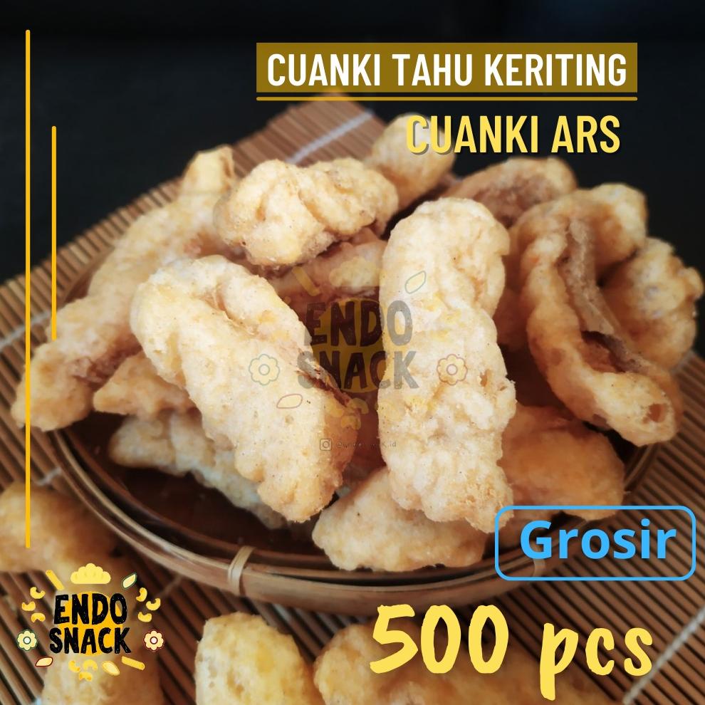

500 PCS CUANKI TAHU KERITING ARS, Cuanki Tahu Stik Keriting, Topping Baso Aci, Cuanki dan Seblak Best Seller
