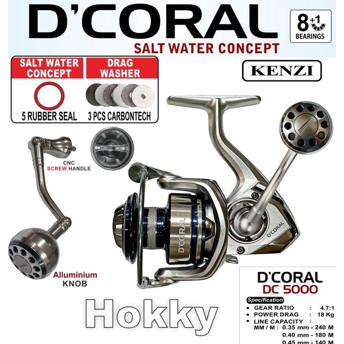 REEL KENZI D CORAL 5000