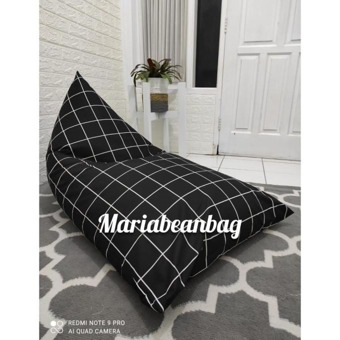 bantal cafe bean bag jumbo dewasa segitiga bantal santai Bean bag