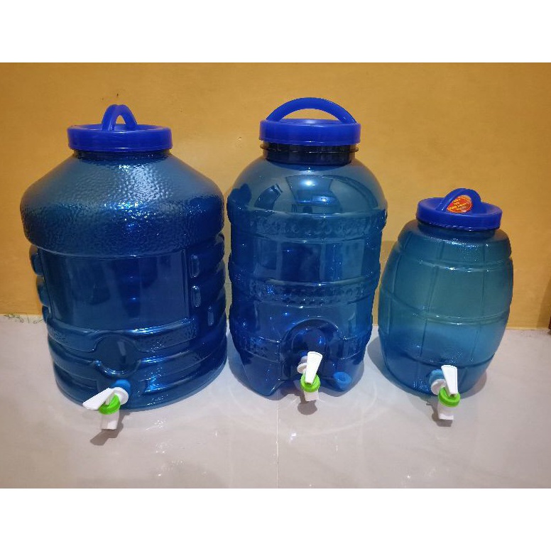 Terlaris galon air / botol galon + kran / galon keran pet  air 5 , 8 ,12 , 19 liter