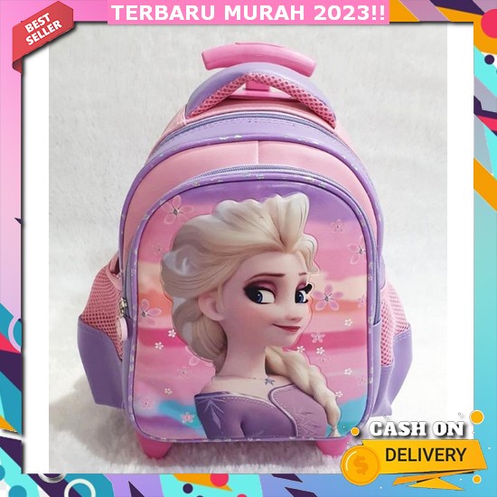 Troli Anak Sd Tas Mixue Karakter Ransel Dorong Anak Perempuan Tas Troli Tas Dorong Anak Perempuan Se