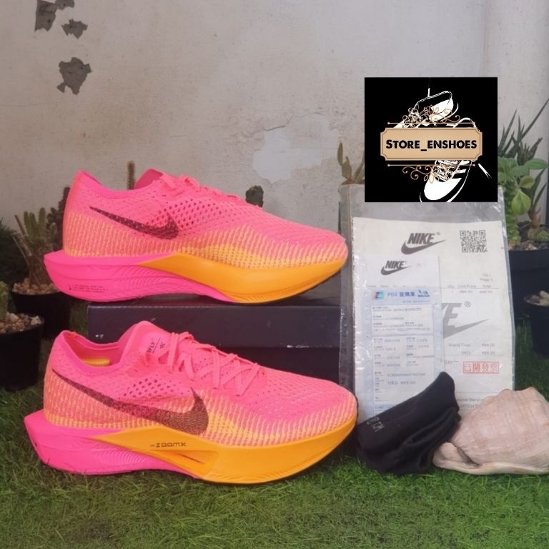 Cash Back SEPATU LARI NK AIR ZOOMX VAPORFLY NEXT% 3 PROTOTYPE HYPER PINK FOR MEN PREMIUM QUALITY 0HI