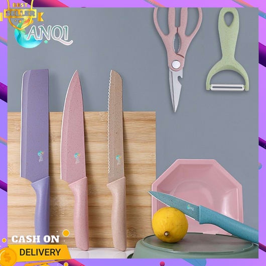 Pisau Set Dapur Lengkap 7 Pcs Stein Cook Ware 6 In 1 Unik Kekinian Sembelihan Terbaru 2023 Multifung