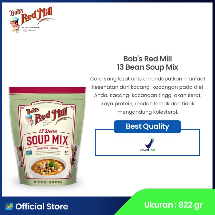 

Bob's Red Mill 13 Bean Soup Mix 822 gr