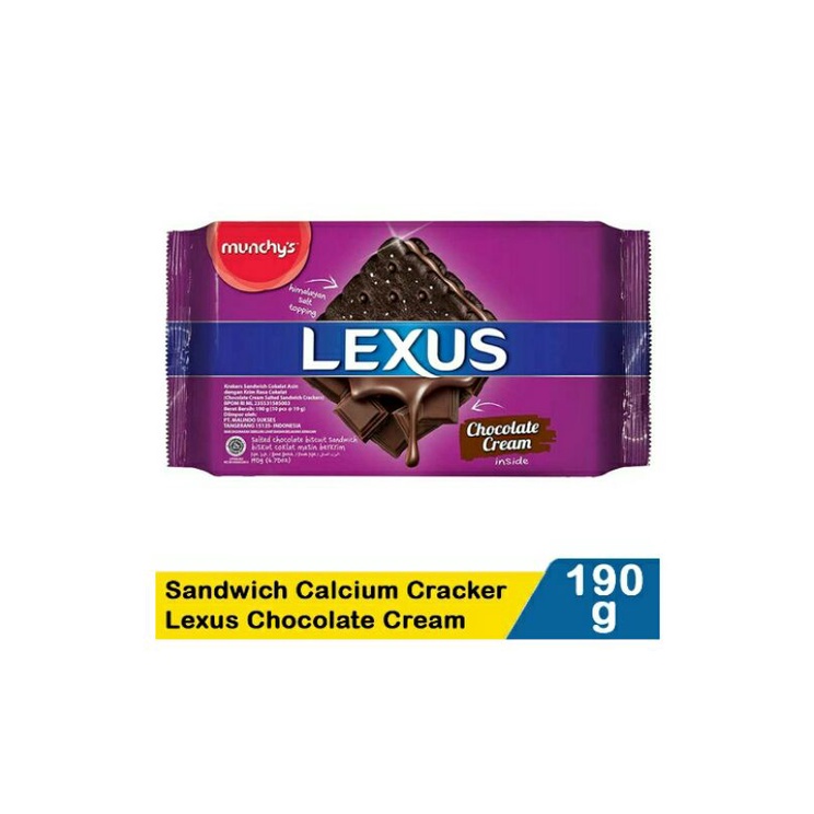 Munchy's Salted Choco Sandwich LexusChocolate Cream 190G