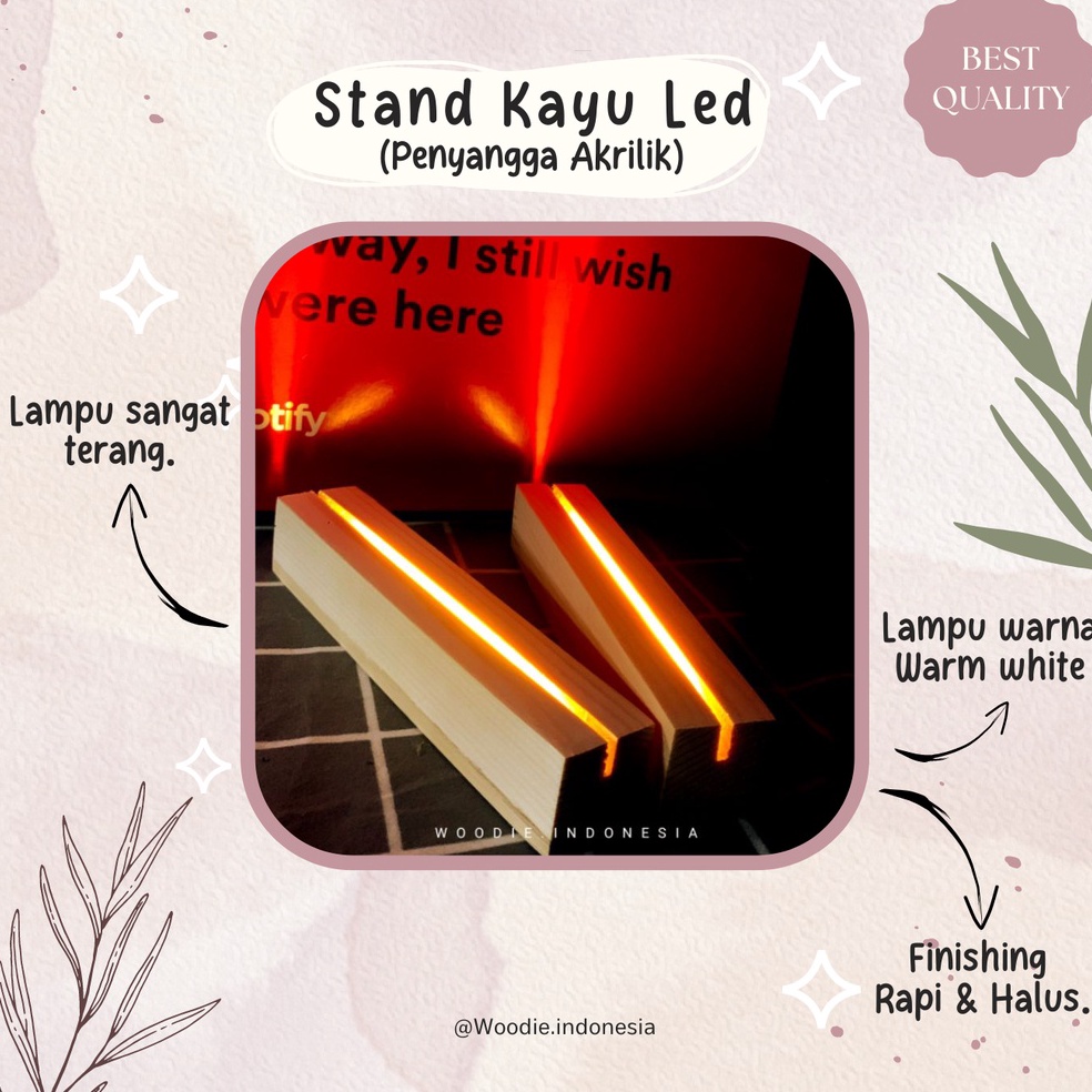 8.8 Flash Sale Dudukan akrilik led base lamp led stand akrilik led dudukan led akrilik stand led sta